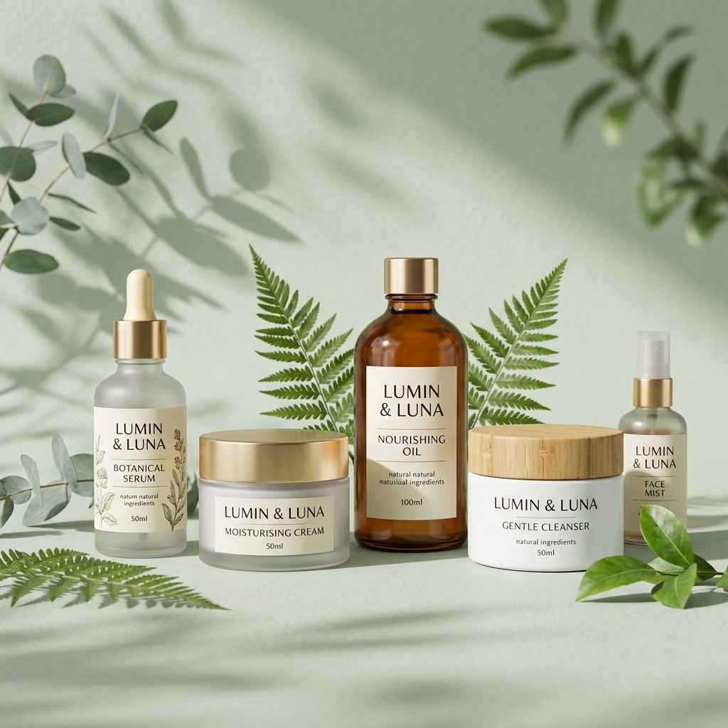Beauty products website with vibrant lifestyle imagery